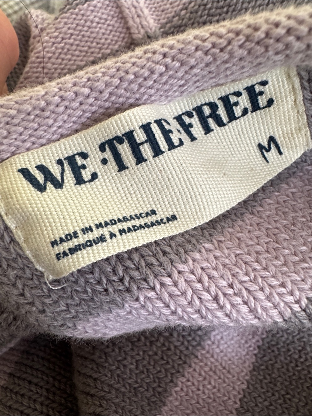 Free People We the Free Crossroads Striped Pullover Sweater M - Picture 4 of 6